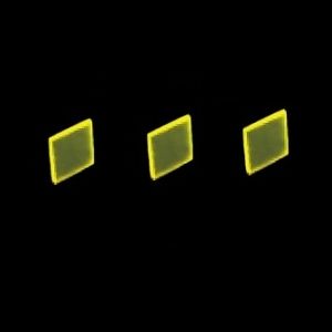 5 mm x 5 mm x 0.5 mm YAG(Ce) Scintillation Crystal, Double Sides Polished