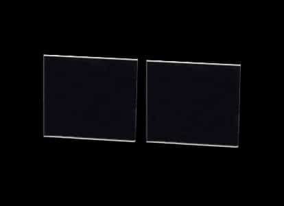 40 mm x 40 mm x 0.5 mm YAP(Ce) Scintillation Crystal, Double Sides Polished