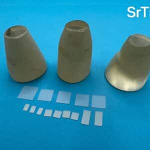 5 mm x 5 mm x 0.5 mm SrTiO3 Single Crystal Substrates, Orientation: (100), Double Sides Polished (20 Pieces)