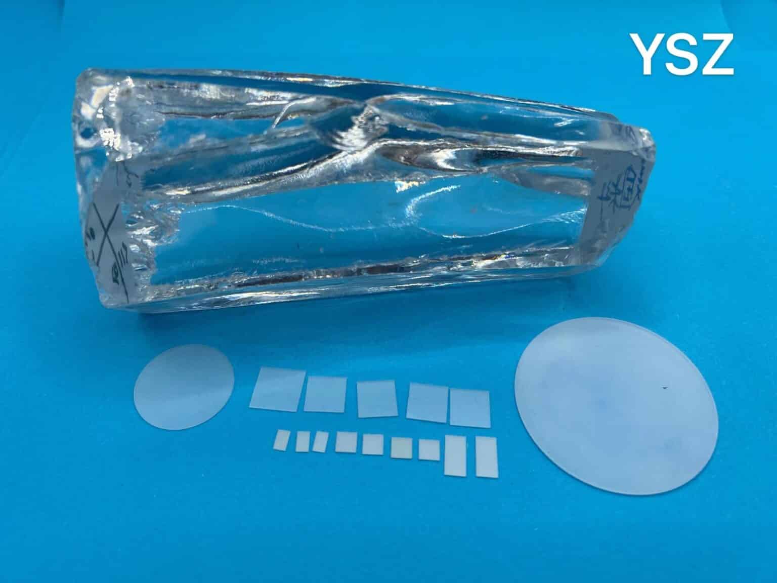 10 mm x 10 mm x 0.5 mm YSZ Single Crystal Substrates, Orientation (100