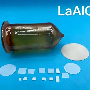 5 mm x 5 mm x 0.5 mm LaAlO3 Single Crystal Substrates, Orientation: (100), Double Sides Polished (50 Pieces)