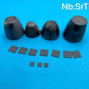 5 mm x 5 mm x 0.5 mm Nb:SrTiO3 Single Crystal Substrates, Orientation: (100), Double Sides Polished (20 Pieces)