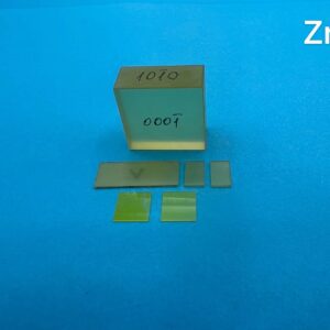 5 mm x 5 mm x 0.5 mm ZnO Single Crystal Substrates, Orientation: (100), Double Sides Polished (10 Pieces)