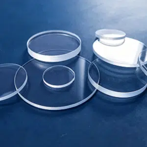 Diameter 25.4x1.0 mm Li-6 Glass Scintillator Double Sides Polished