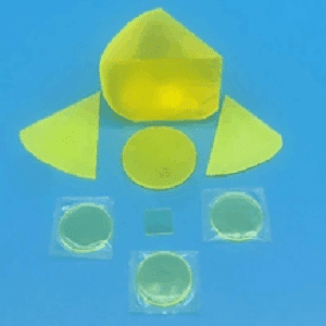 Diameter 10 mm x 0.1 mm YAG(Ce) Scintillation Crystal, Double Sides Polished